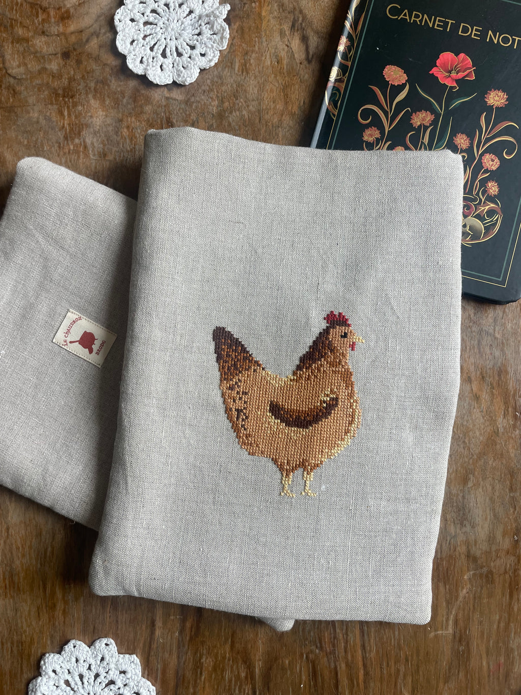 Pochette à livre poule - Taille L