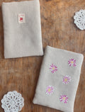 Pochette à livre pâquerettes - Taille S